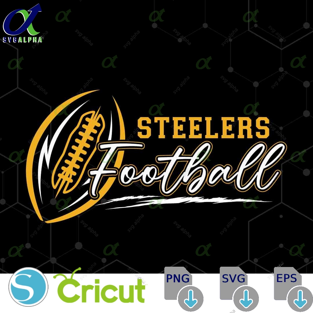Steelers Football Svg Png Football Svg Sports Svg Football Shirt Sublimation Designs Png Dxf Jpg Eps